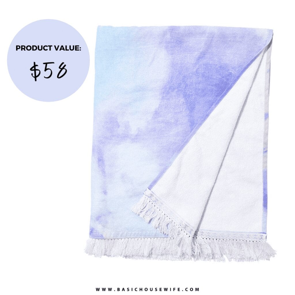 L*SPACE Tie Dye Towel | What's Inside a FabFitFun Box: 20+ Products From My FabFitFun Boxes