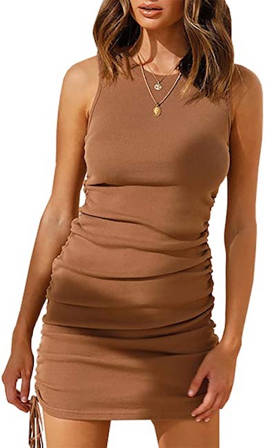 Burnt Orange Summer Dress from Amazon Prime Wardrobe | Basic Housewife