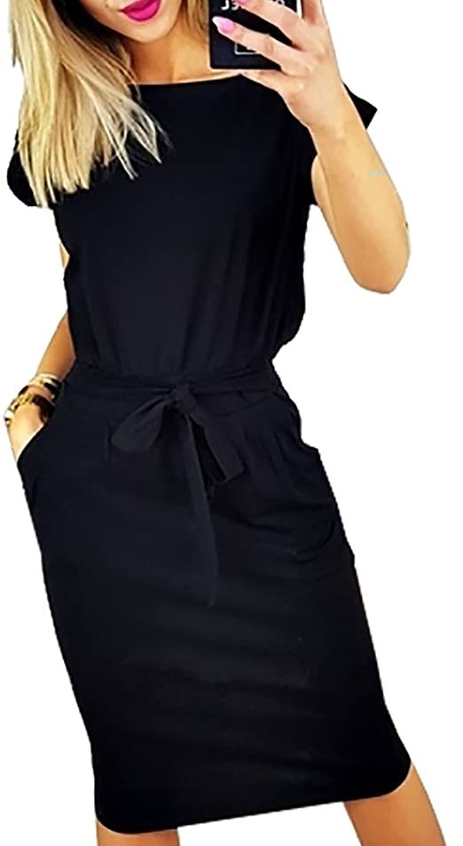 Casual cotton dress | Must-Have Amazon Work Clothes for Women | Office Wardrobe | Basic Housewife