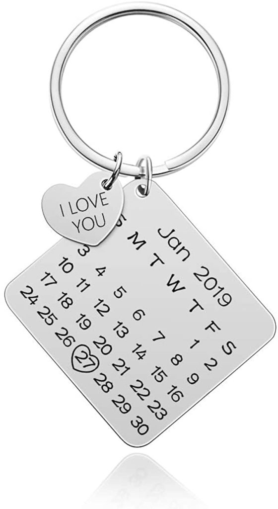 Personalized Calendar Keychain  | Romantic Gift Ideas To Give Your Partner | Basic Housewife