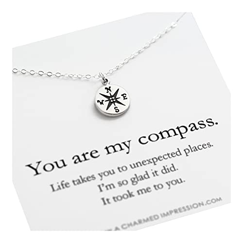 "You Are My Compass" Necklace | Romantic Gift Ideas To Give Your Partner | Basic Housewife