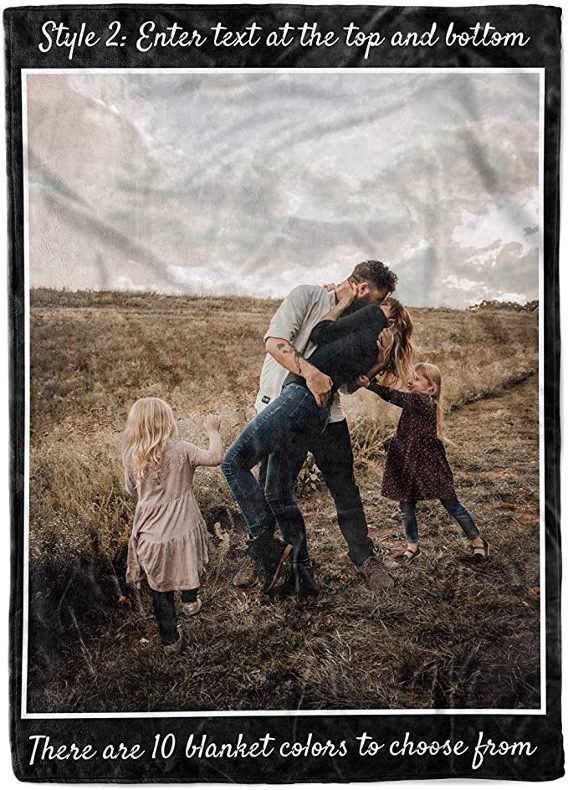Custom Photo Throw Blanket | Romantic Gift Ideas To Give Your Partner | Basic Housewife