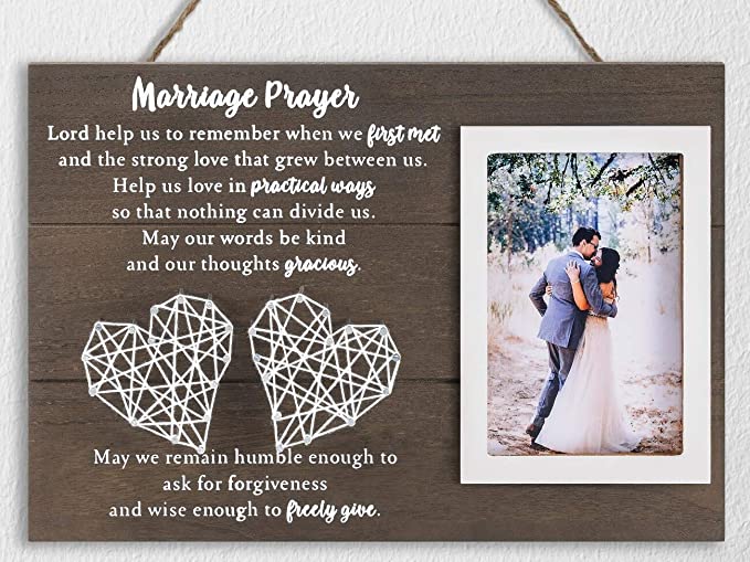 Marriage Prayer Photo Frame | Romantic Gift Ideas To Give Your Partner | Basic Housewife