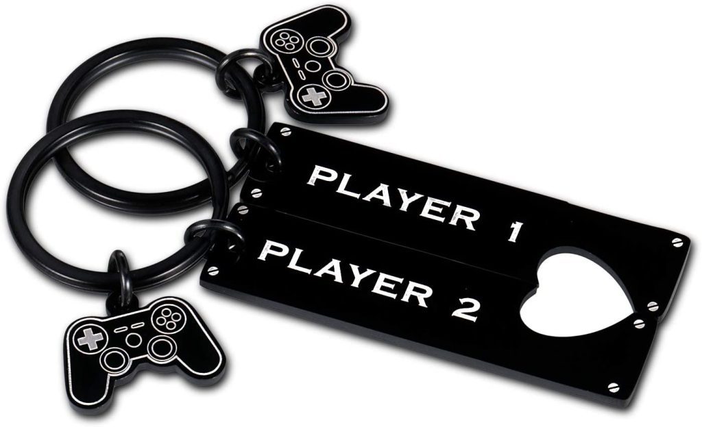 Player 1 & Player 2 Keychain  | Romantic Gift Ideas To Give Your Partner | Basic Housewife