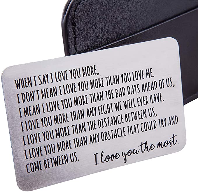 Wallet Insert Card | Romantic Gift Ideas To Give Your Partner | Basic Housewife