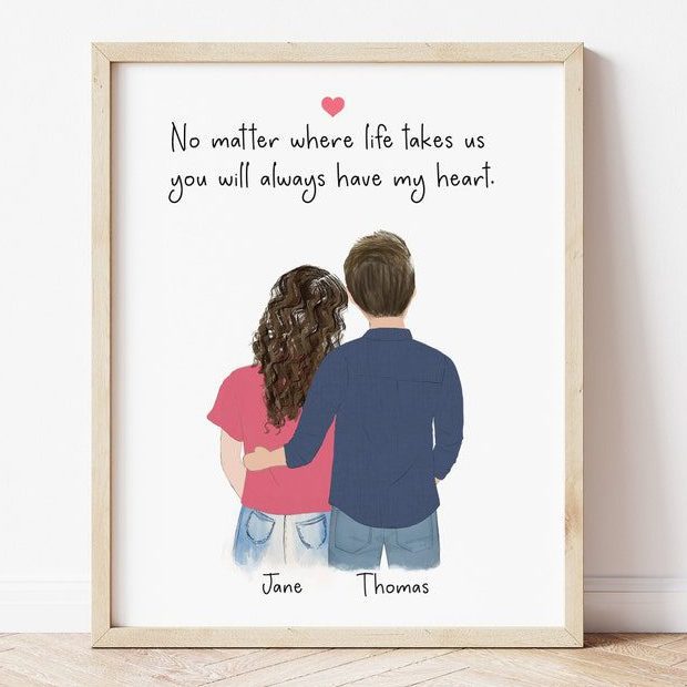 Personalized Framed Wall Art | Romantic Gift Ideas To Give Your Partner | Basic Housewife