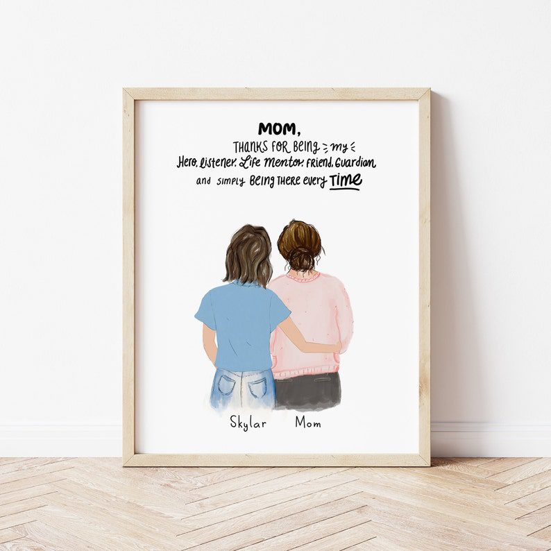 Custom Art Print | Meaningful Gifts for Mom from Daughter