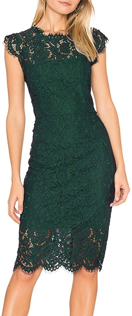 Lace Cocktail Dress to Wear To A Wedding | Basic Housewife