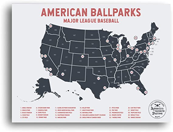 MLB Stadium Poster | Best Gifts for Dads Who Have Everything