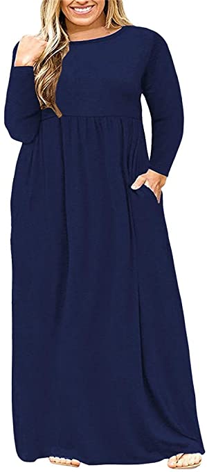 Plus Size Maxi Dresses | Must-Have Long Sleeve Casual Dresses for Fall | Basic Housewife