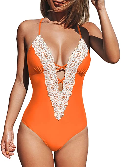 Vintage Lace Swimwear | One Piece Swimsuits on Amazon | Basic Housewife