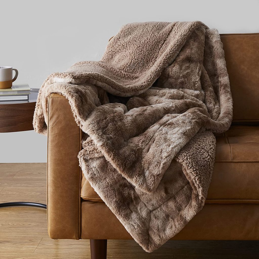 Faux Fur Throw Blanket | 25+ Small Gift Ideas for Friends Under $25 | Basic Housewife