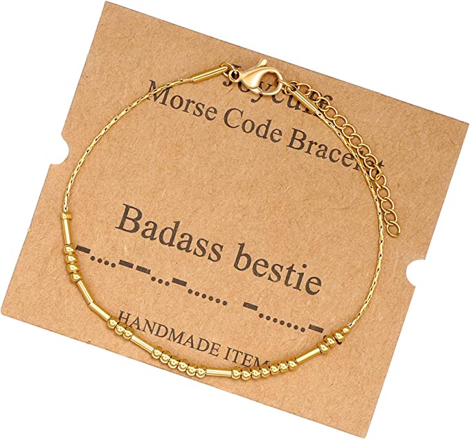 Morse Code Bracelet | 25+ Small Gift Ideas for Friends Under $25 | Basic Housewife