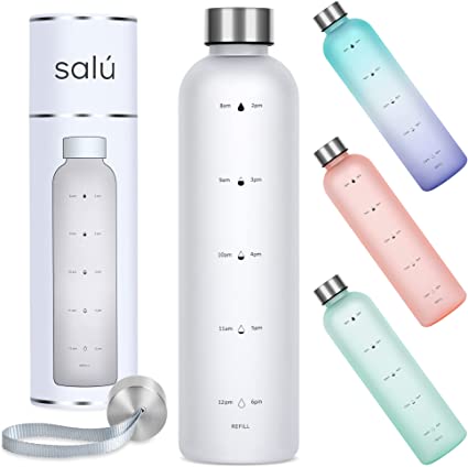 Intake Tracking Water Bottle | 25+ Small Gift Ideas for Friends Under $25 | Basic Housewife