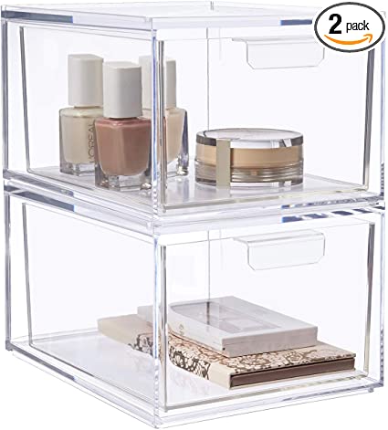 Clear Stackable Drawers | Must-Have Bathroom Organization Solutions To Tidy Up Your Home | Basic Housewife