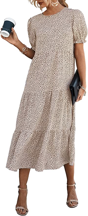 High Waist Midi Dress |