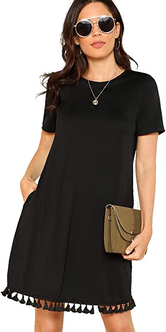 Tassel Tunic T-Shirt Dress | Must-Have Casual Summer Dresses Under $50