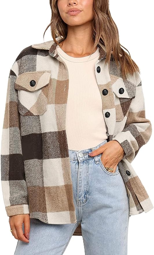 Casual Plaid Shacket