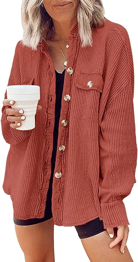 Waffle Knit Shacket