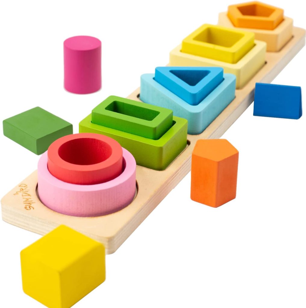 Shape stacker puzzle