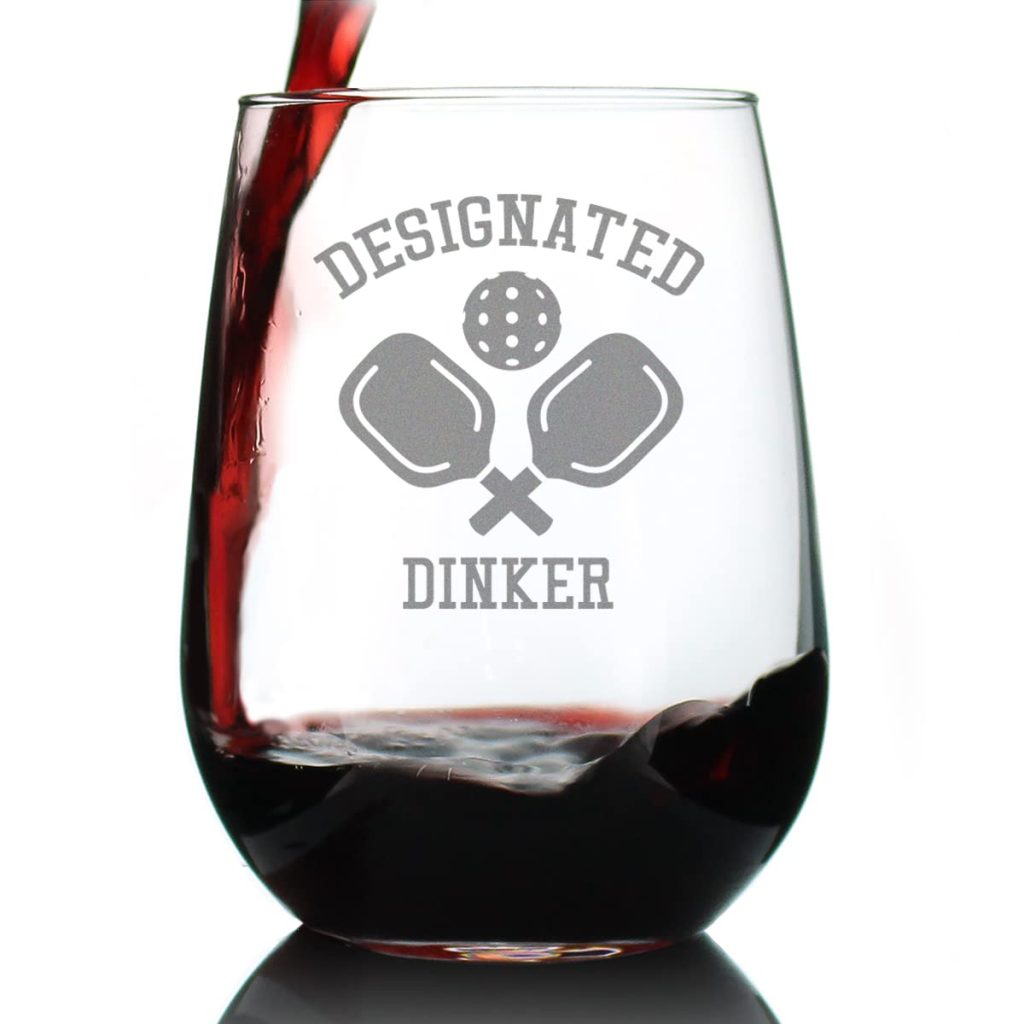 Pickleball Wine Glass